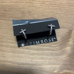 Crystal Cross Earrings | NWOT